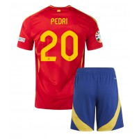 Spain Pedri Gonzalez #20 Replica Home Minikit Euro 2024 Short Sleeve (+ pants)